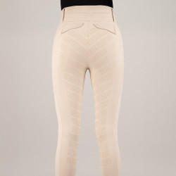 Damen-Reithose Imperial Riding Fairytale FullGrip Grau / Sand