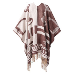 Poncho HV Polo Shelly Holz Beige Poncho HV Polo Shelly Holz Beige