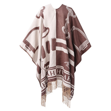 Poncho HV Polo Shelly Holz Beige Poncho HV Polo Shelly Holz Beige