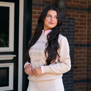 Damenpullover Imperial Riding Joyce Grau / Sand