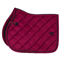 Euro-Star Velvet GP Sattelpad Schwarz-Kirsche