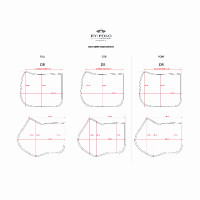 HV Polo Luxury Dressage Schabracke Champagner Beige HV Polo Luxury Dressage Schabracke Champagner Beige