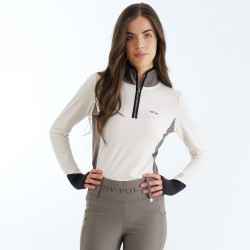 Top HV Polo Lavinia Damen Elfenbein Beige