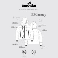 Euro-Star Damenjacke Carmey Marine Marineblau Euro-Star Damenjacke Carmey Marine Marineblau