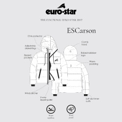 Herrenjacke Euro-Star Carson Marine Marineblau