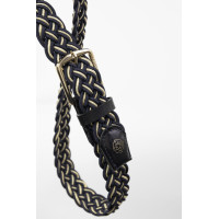 Gürtel Harcour x Versailles Charline Marine / Hellgold Marineblau