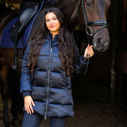 Damen-Pufferjacke Imperial Riding Bodie Marine Marineblau