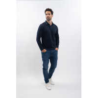 Poloshirt Harcour Malik Meliertes Grau