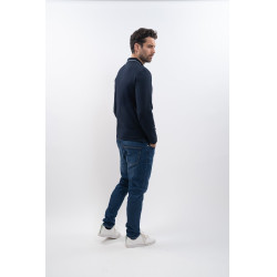 Poloshirt Harcour Malik Marine Marineblau