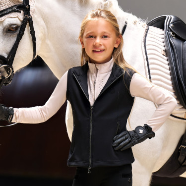 Ärmellose Weste Imperial Riding Cybil Kids Schwarz
