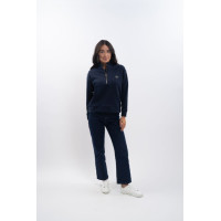Zip-Sweatshirt Harcour x Versailles Louise Marine Marineblau Zip-Sweatshirt Harcour x Versailles Louise Marine Marineblau