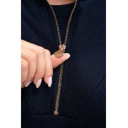 Zip-Sweatshirt Harcour x Versailles Louise Marine Marineblau