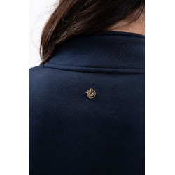 Zip-Sweatshirt Harcour x Versailles Louise Marine Marineblau