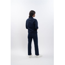 Zip-Sweatshirt Harcour x Versailles Louise Marine Marineblau