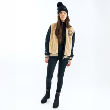 HV Polo Varsity-Jacke Luisa Damen Champagner Beige HV Polo Varsity-Jacke Luisa Damen Champagner Beige