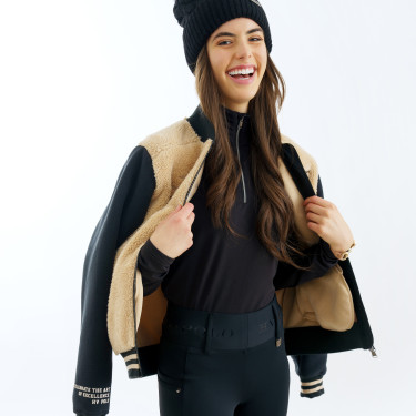 HV Polo Varsity-Jacke Luisa Damen Champagner Beige HV Polo Varsity-Jacke Luisa Damen Champagner Beige