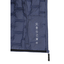 Ärmellose, nahtlose Steppweste Je t'aime Equithème Aurore Blau/Grau