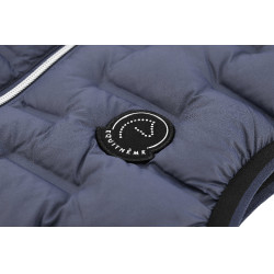 Ärmellose, nahtlose Steppweste Je t'aime Equithème Aurore Blau/Grau