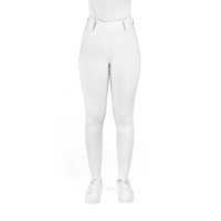 Damenreithose Equithème Alizé mit Silikonvollbesatz Weiß Weiß