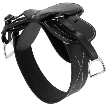 Mini-Sattel + Gurt Pony Academy Schwarz