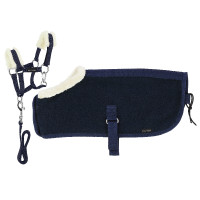 Set Mini Halfter + Decke Pony Academy Marine Marineblau