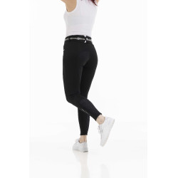Hose Equithème Claudine Silikon-Vollbesatz Schwarz Hose Equithème Claudine Silikon-Vollbesatz Schwarz