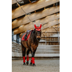 Equithème Xmas Schabracke Rot Equithème Xmas Schabracke Rot