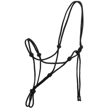 Ethologisches Knotenhalfter Norton Nylon Schwarz