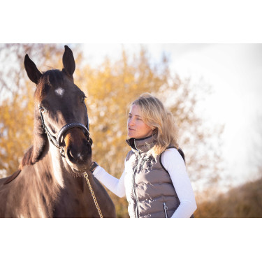 Ärmellose Steppweste Pénélope Anouck Grau