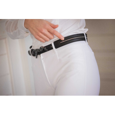 Pénélope Signature Strass Gürtel Schwarz