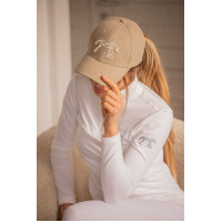 Naomi-Kappe Pénélope Taupe / Weiß Braun