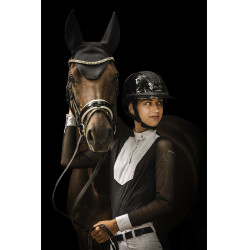 Abnehmbarer Besatz für Lami-Cell Glitter Helm Schwarz