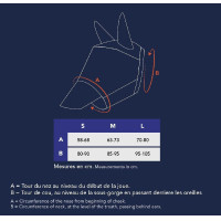 Anti-Fliegen- und UV-Schutzmaske Pro Series Extra Schwarz Anti-Fliegen- und UV-Schutzmaske Pro Series Extra Schwarz