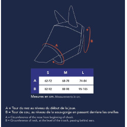 Fliegenmaske UV-Schutz Pro Series Visor Schwarz