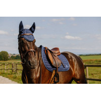 Satteldecke Je t'aime Equithème Origine Blau