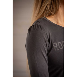 T-Shirt Pénélope Lovely Langarm Anthrazit Grau T-Shirt Pénélope Lovely Langarm Anthrazit Grau