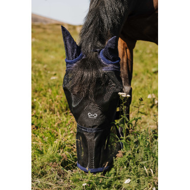 Fliegenmaske Riding World First Marine Marineblau Fliegenmaske Riding World First Marine Marineblau