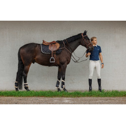 Polo Equithème Victor Marine Marineblau