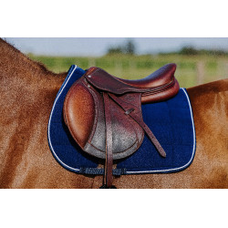 Satteldecke Riding World Corduroy Marine Marineblau