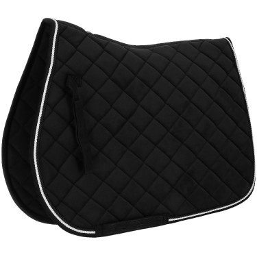 Satteldecke Riding World Velours Schwarz