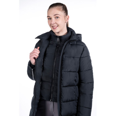 Lange 2-in-1-Daunenjacke Dakota HKM Schwarz Lange 2-in-1-Daunenjacke Dakota HKM Schwarz