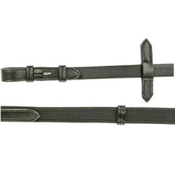 HKM verflochtene Gummizügel Schwarz