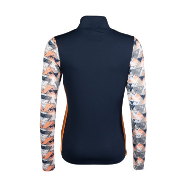 HKM Lyon Active Funktionsshirt Langarm Dunkelblau