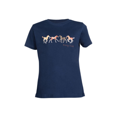 Kinder T-shirt Pony Club HKM Dunkelblau