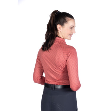 Funktions-T-Shirt HKM Rosewood Allover Print Rost Braun