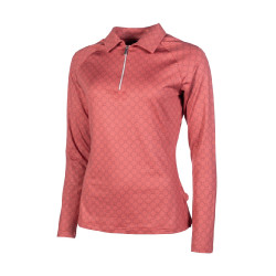 Funktions-T-Shirt HKM Rosewood Allover Print Rost Braun