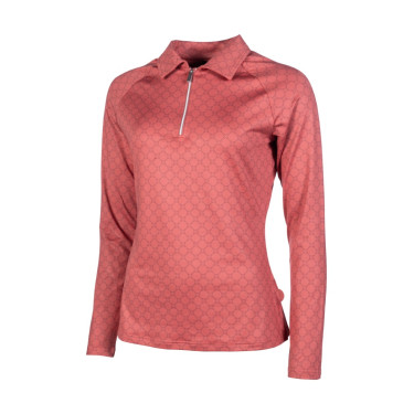 Funktions-T-Shirt HKM Rosewood Allover Print Rost Braun