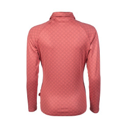 Funktions-T-Shirt HKM Rosewood Allover Print Rost Braun