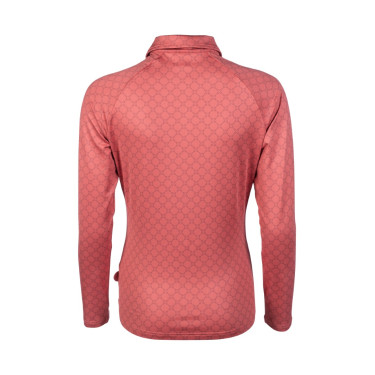 Funktions-T-Shirt HKM Rosewood Allover Print Rost Braun