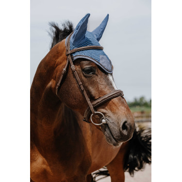 Fliegenhaube Equithème Chic Blau Fliegenhaube Equithème Chic Blau
